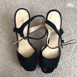 Michael Kors Black Suede Heels